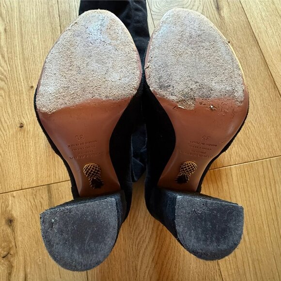 Amazing Aquazzura suede over-the-knee boots! Worn twice, 35 - Picture 13 of 13